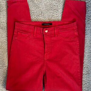 Flying Monkey High Rise Ankle Skinny | Red | Size 31